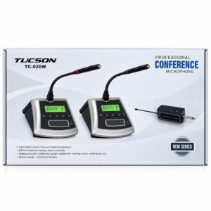 Système de conférence sans fil TUCSON TC-020W avec 2 micros col de cygne et récepteur